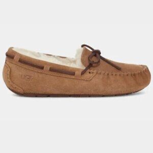NWT UGG Women's Dakota Slippers Chestnut Brown Hard Sole Size 5